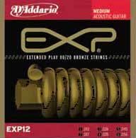 D'addario Jeu De 6 Cordes Exp12 Coated 80/20 Bronze Medium Gauge 13-56 - Acoustic guitar strings - Variation 1