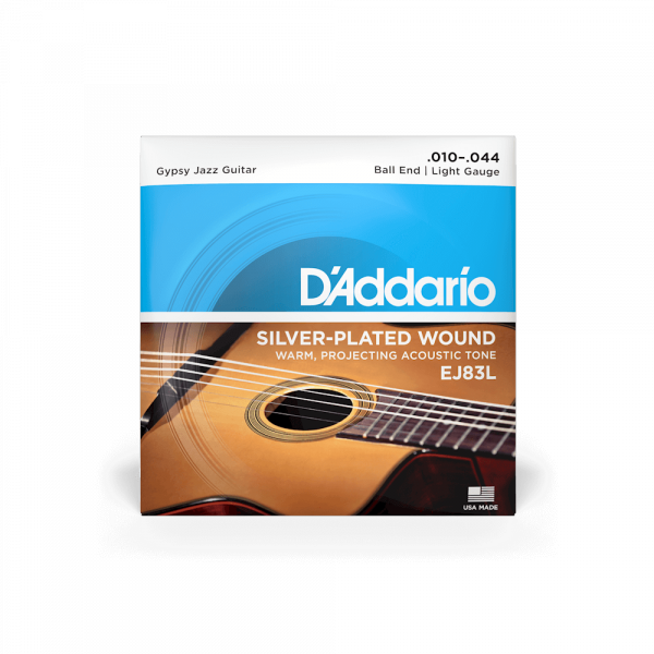 D'addario EJ83L Acoustic Gipsy Jazz Regular Light Ball End 1044 set of strings Acoustic