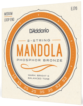 D'addario Phosphor Bronze Mandola 15-52 - Mandoline strings - Variation 1