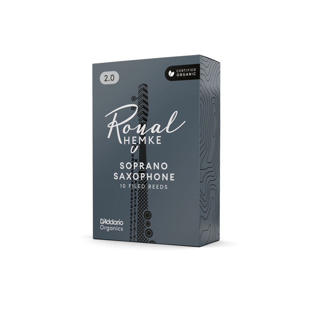 D'addario Rhkp10ssx200 Royal Hemke Organic Soprano Saxophone Reeds, Strength 2.0, 10-pack - Saxphone reed - Variation 1
