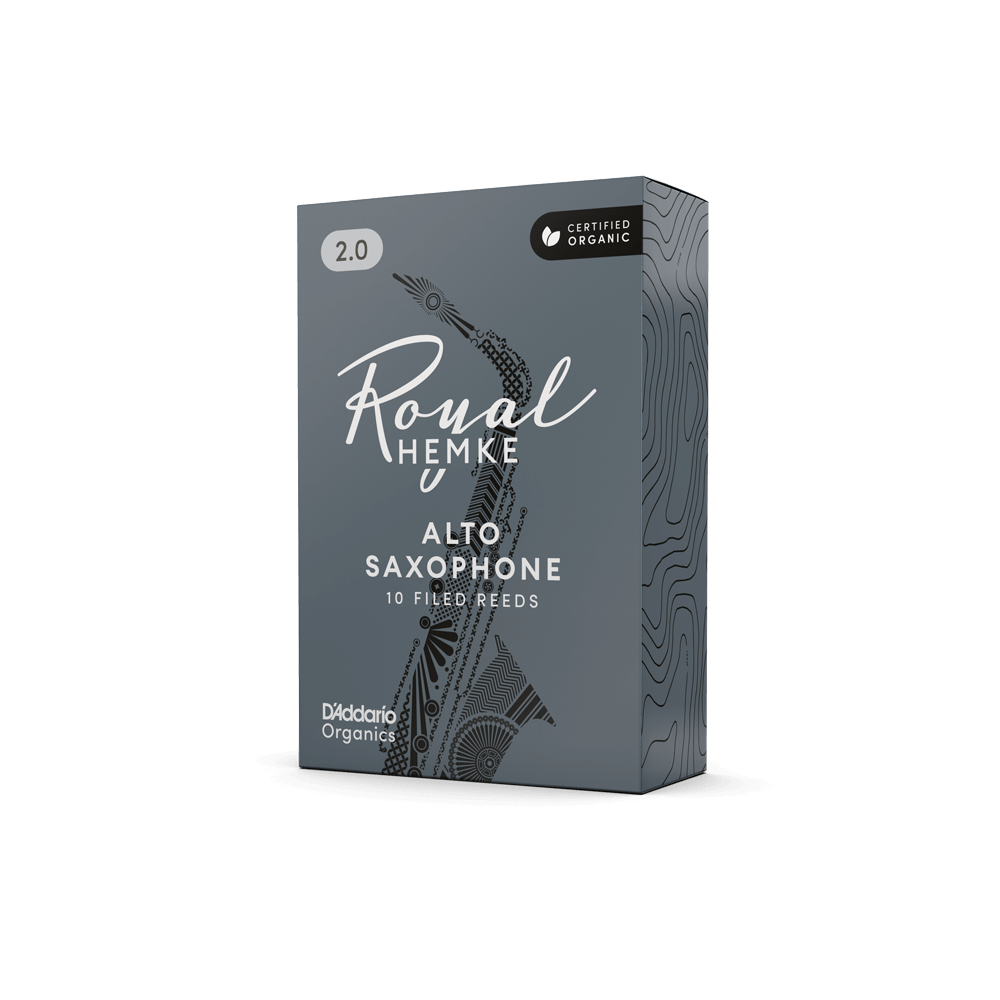 D'addario Royal Hemke Organic Alto Saxophone Reeds, Strength 3.0, 10-pack - Saxphone reed - Variation 1