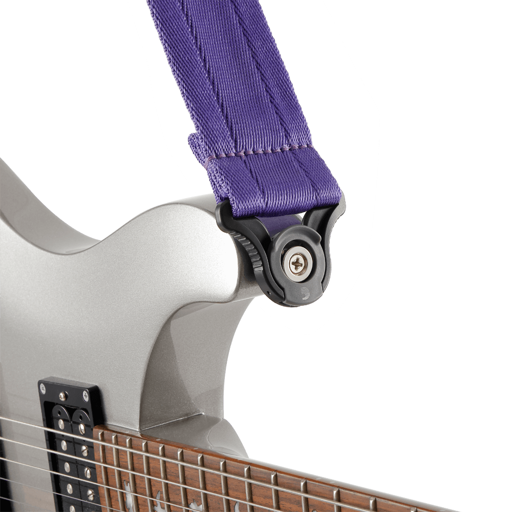 D'addario Sangle Auto Lock Pour Guitare, Deep Violet - Guitar strap - Variation 3