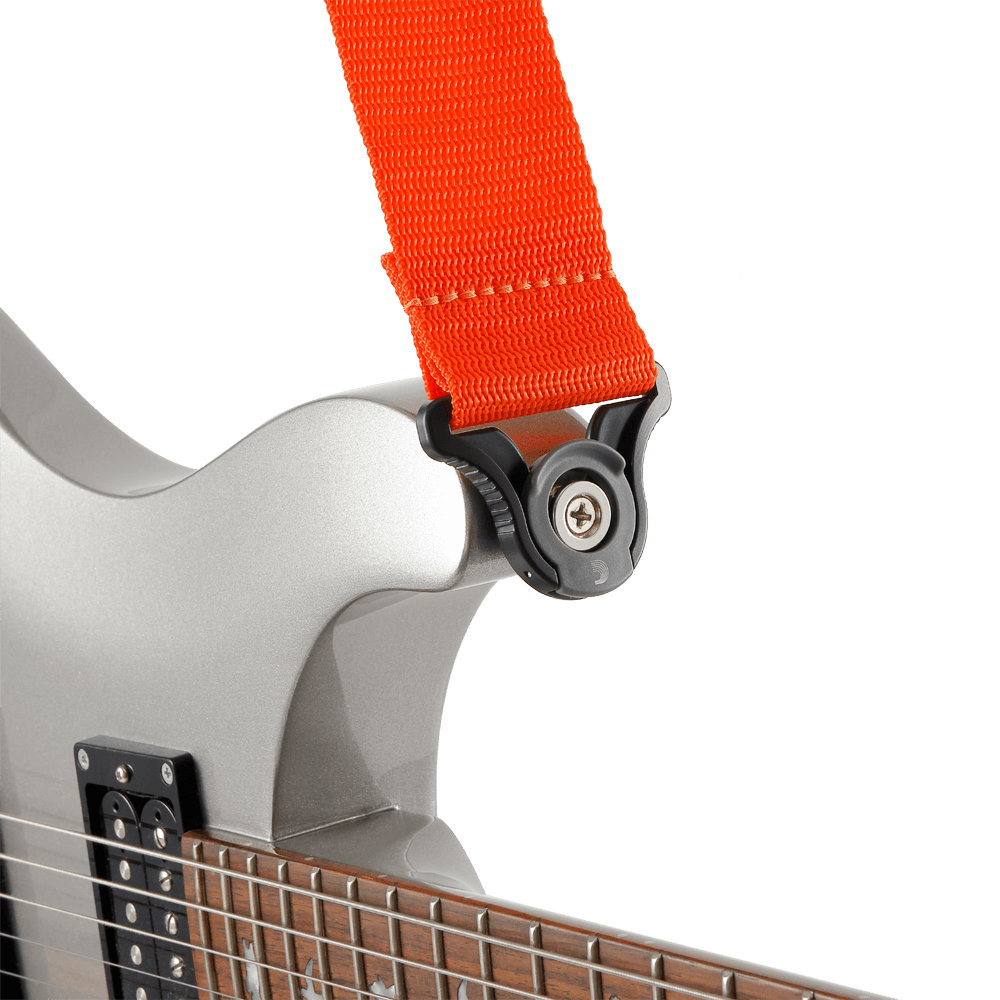 D'addario Sangle Auto Lock Pour Guitare, Orange - Guitar strap - Variation 3