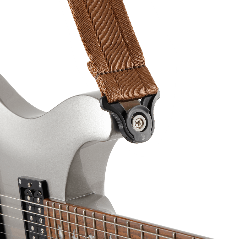 D'addario Sangle Auto Lock Pour Guitare, Umber Brown - Guitar strap - Variation 3