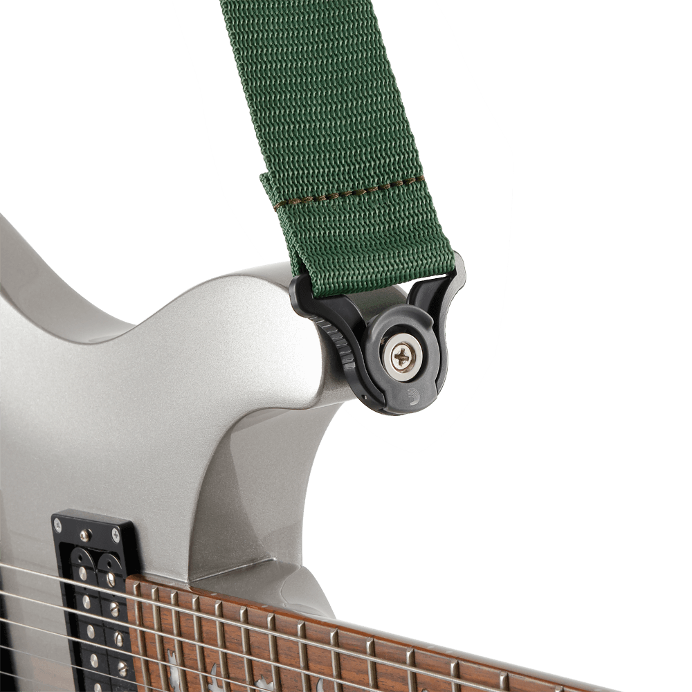D'addario Sangle Auto Lock Pour Guitare, Vert - Guitar strap - Variation 3