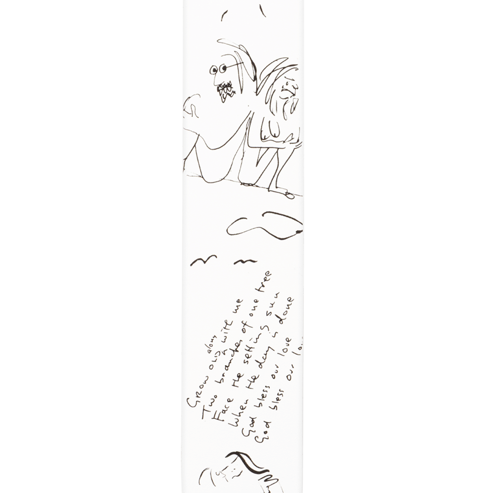 D'addario Sangle En Cuir John Lennon Art Series - John & Yoko - Guitar strap - Variation 1