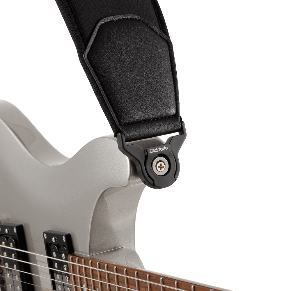 D'addario Sangle En Neoprene D'addario Comfort Auto Lock Pour Guitare, Noir - Guitar strap - Variation 3