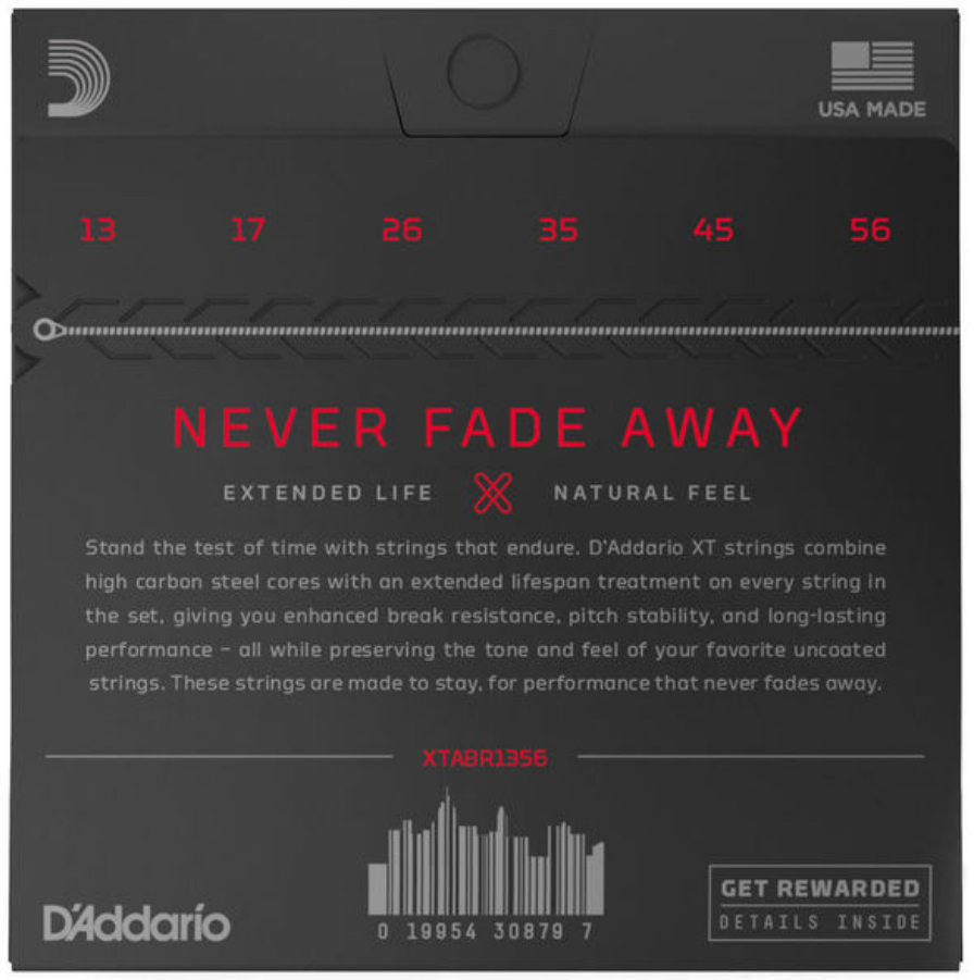 D'addario Xtabr1356 Acoustic Guitar 80/20 Bronze 6c 13-56 - Acoustic guitar strings - Variation 1