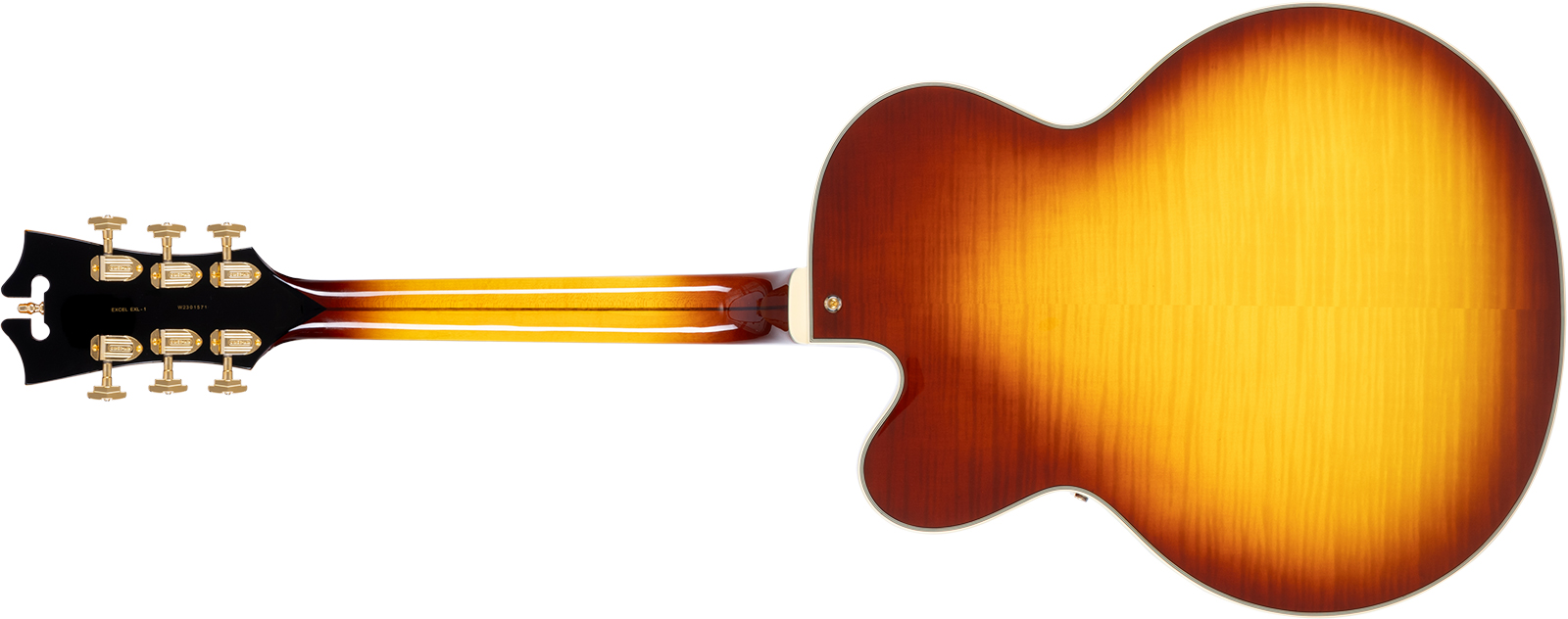 D'angelico Exl1 Excel 1h Ht Eb - Dark Iced Tea Burst - Hollow-body electric guitar - Variation 1