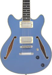 Semi-hollow electric guitar D'angelico Excel Mini DC Tour - Slate blue