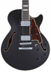 Semi-hollow electric guitar D'angelico Premier SS - Black flake