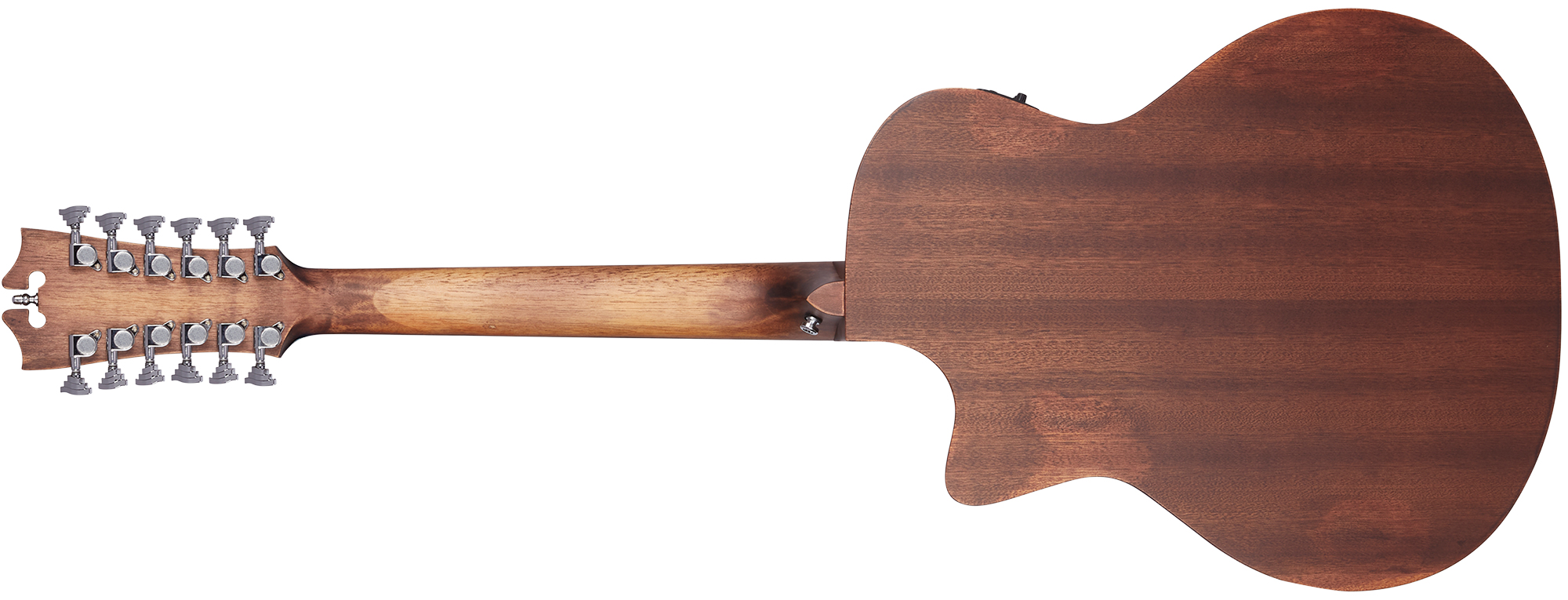 D'angelico Premier Fulton Ls 12-string Grand Auditorium Cw 12c Tout Acajou Mer - Aged Mahogany - Folk guitar - Variation 1