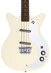 Solid body electric bass Danelectro 59 Short Scale - Vintage cream