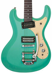 Double cut electric guitar Danelectro The 64 Guitar - Dark aqua