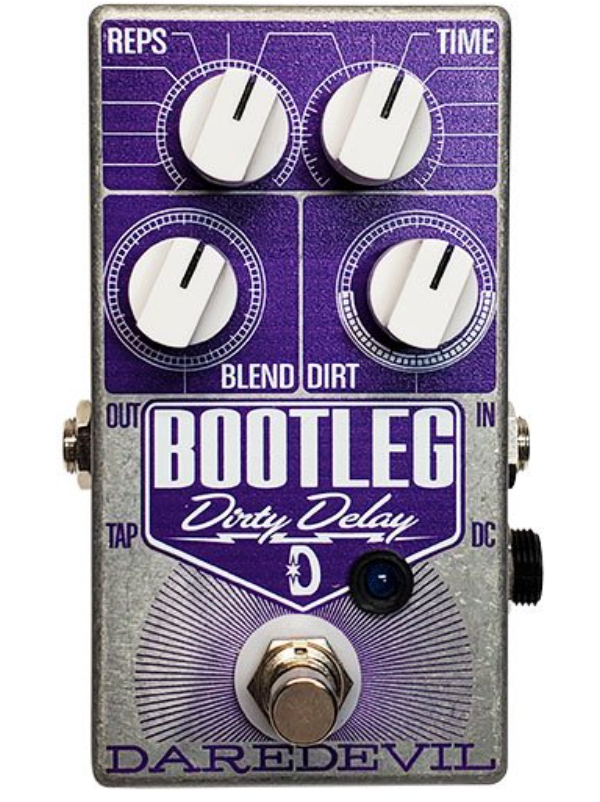 Daredevil pedals Bootleg Dirty Delay V2 Reverb, delay & echo effect pedal