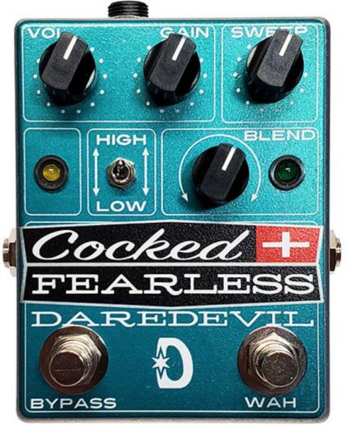 Overdrive, distortion & fuzz effect pedal Daredevil pedals Cocked & Fearless Fixed Wah / Distortion