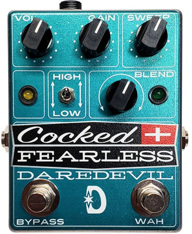 Daredevil Pedals Cocked & Fearless Fixed Wah / Distortion - Overdrive, distortion & fuzz effect pedal - Main picture