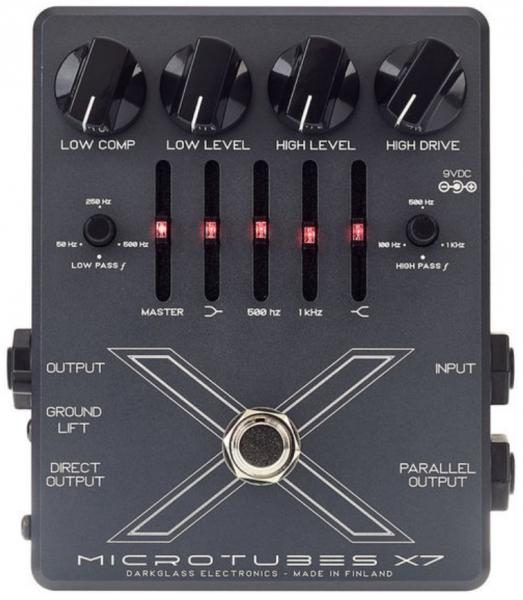 Overdrive, distortion, fuzz effect pedal for bass Darkglass Microtubes X7