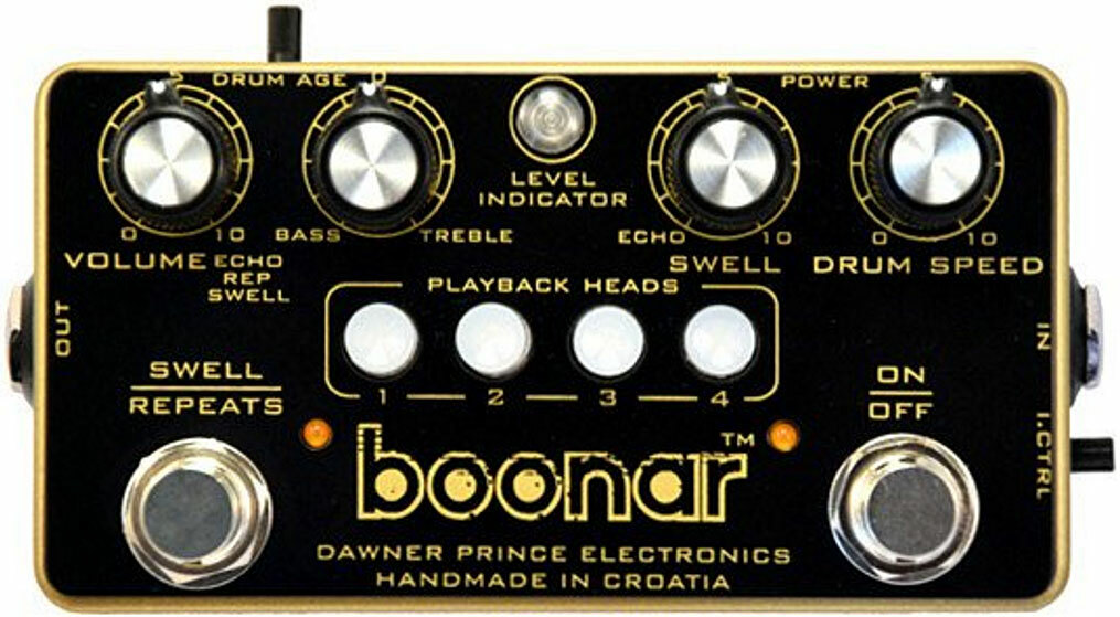 Dawner Prince Boonar Multi-head Drum Echo - Reverb, delay & echo effect pedal - Main picture