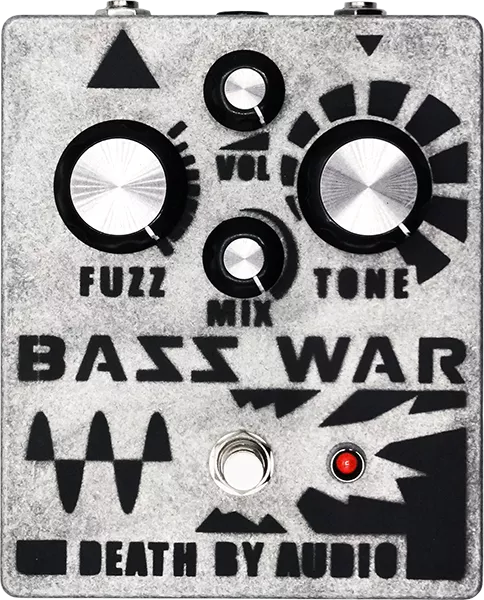 Death by audio Bass War Overdrive, distortion & fuzz effect pedal