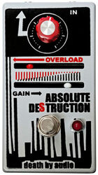 Overdrive, distortion & fuzz effect pedal Death by audio Absolute Destruction Fuzz