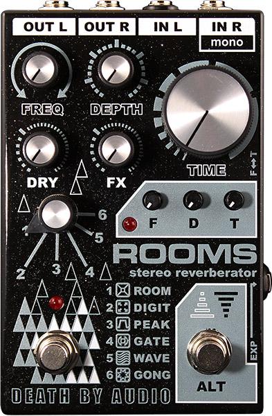 Reverb, delay & echo effect pedal Death by audio ROOMS Reverb