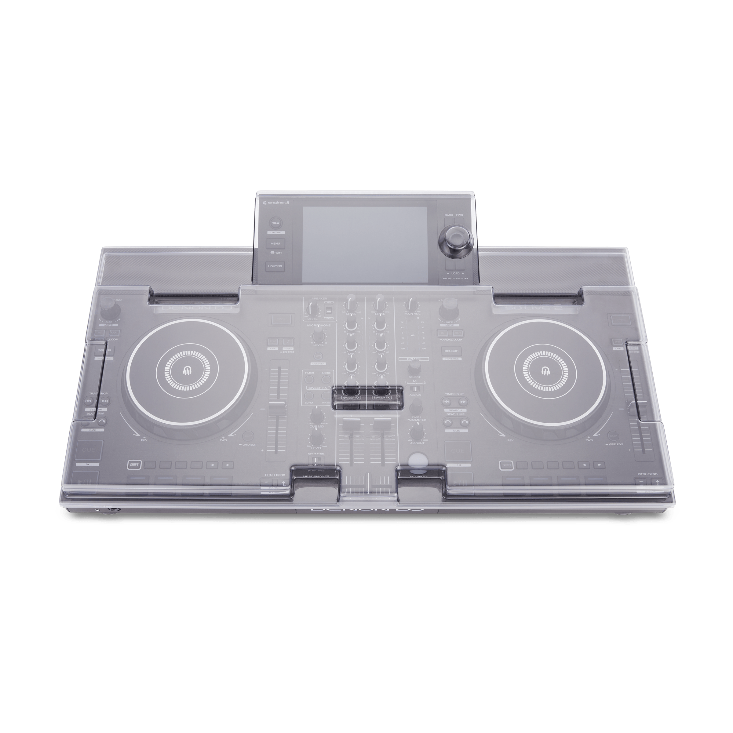 Decksaver Denon Dj Sc Live 2 Cover - Turntable cover - Variation 4