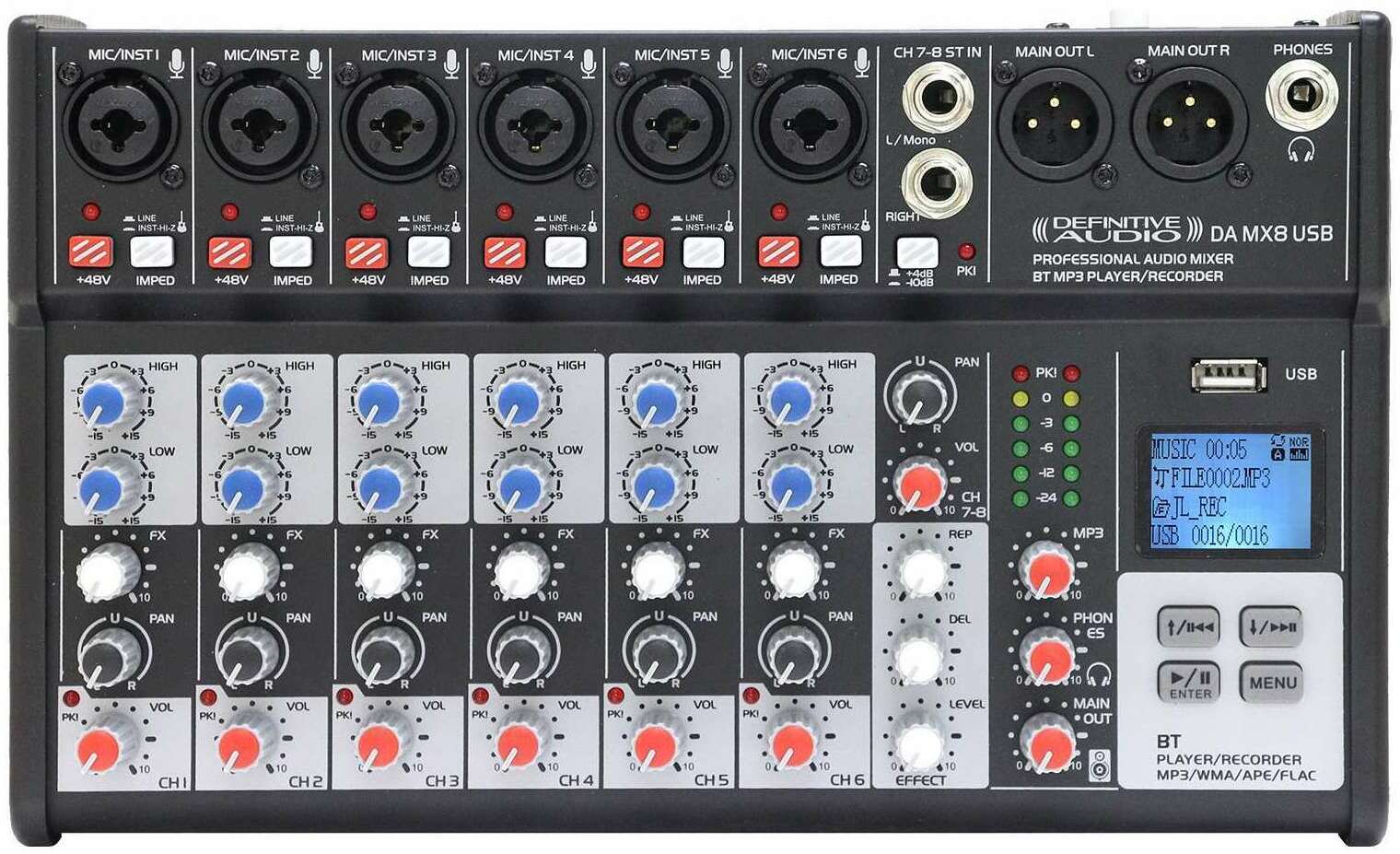 Definitive Audio Da Mx 8 Usb - Analog mixing desk - Main picture