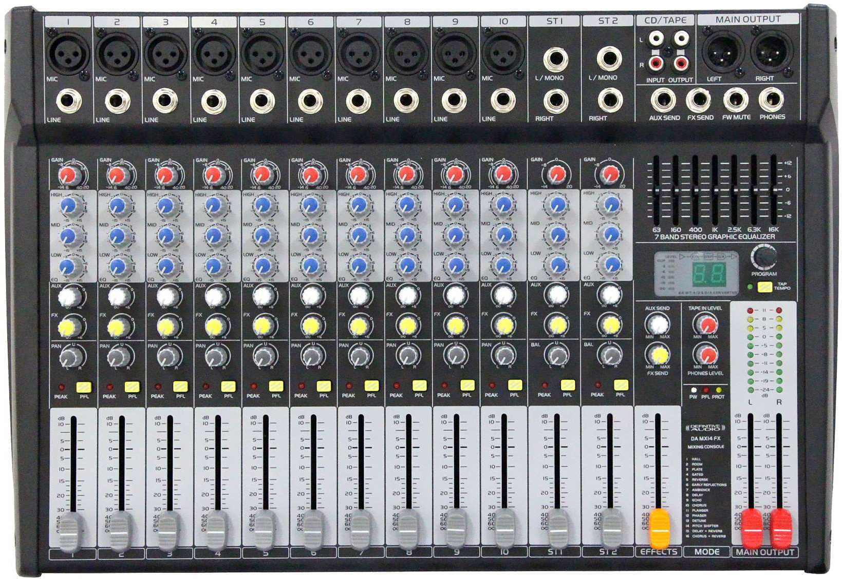 Definitive Audio Da Mx14 Fx2 - Analog mixing desk - Main picture