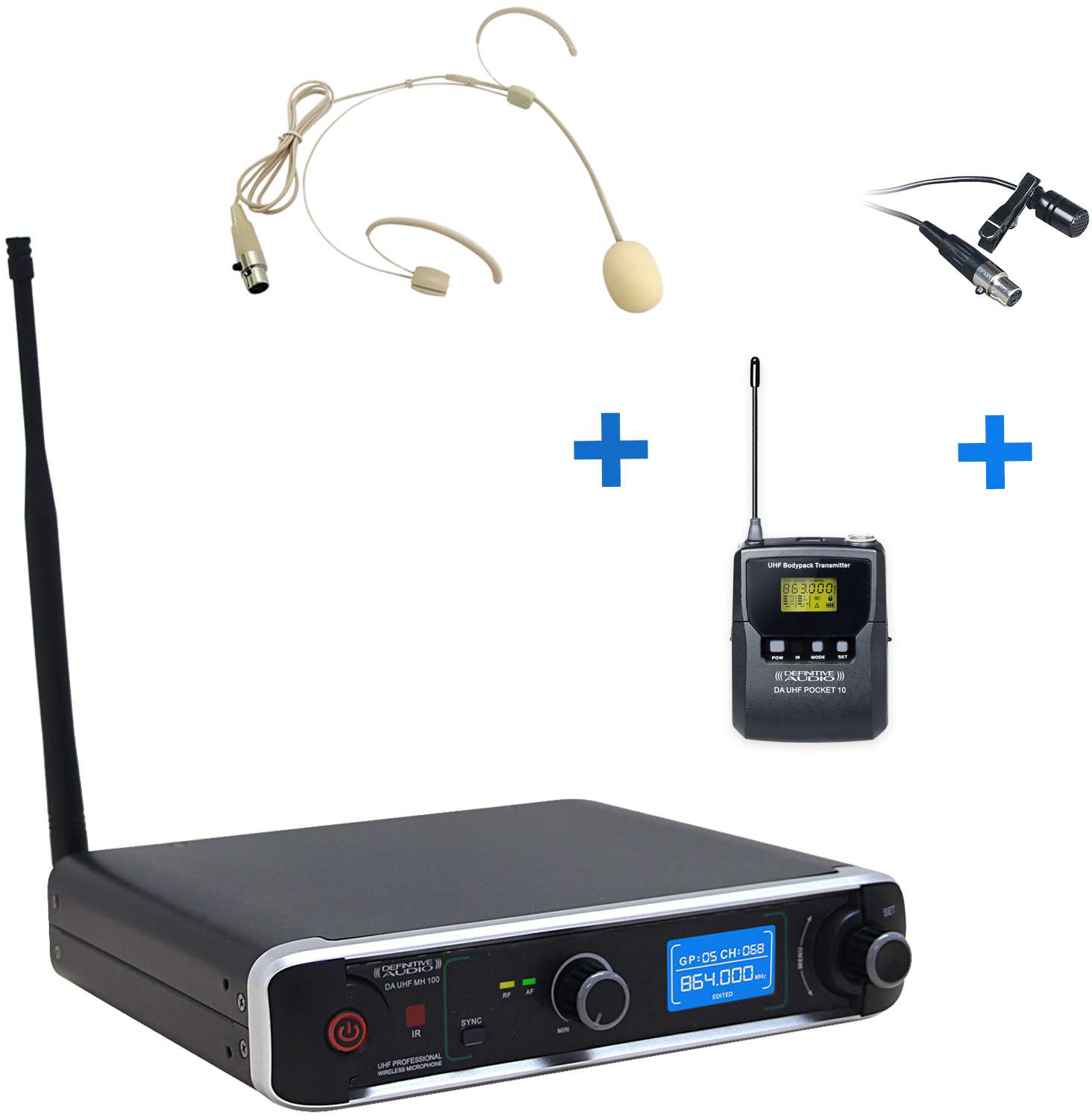 Definitive Audio Da Uhf Pt 100 - Wireless headworn microphone - Main picture