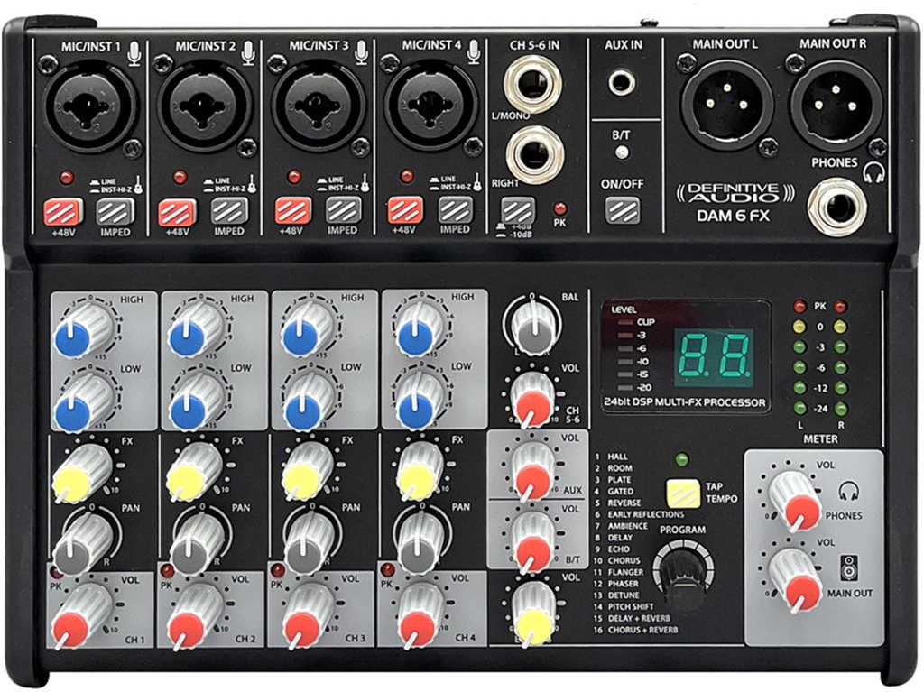 Definitive Audio Dam 6 Fx - Analog mixing desk - Main picture