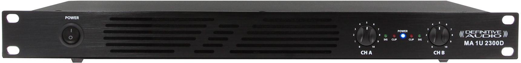Power amplifier stereo Definitive audio MA 1U 2300D