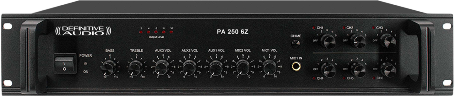 Definitive Audio Pa 250 6z - Multiple channels power amplifier - Main picture