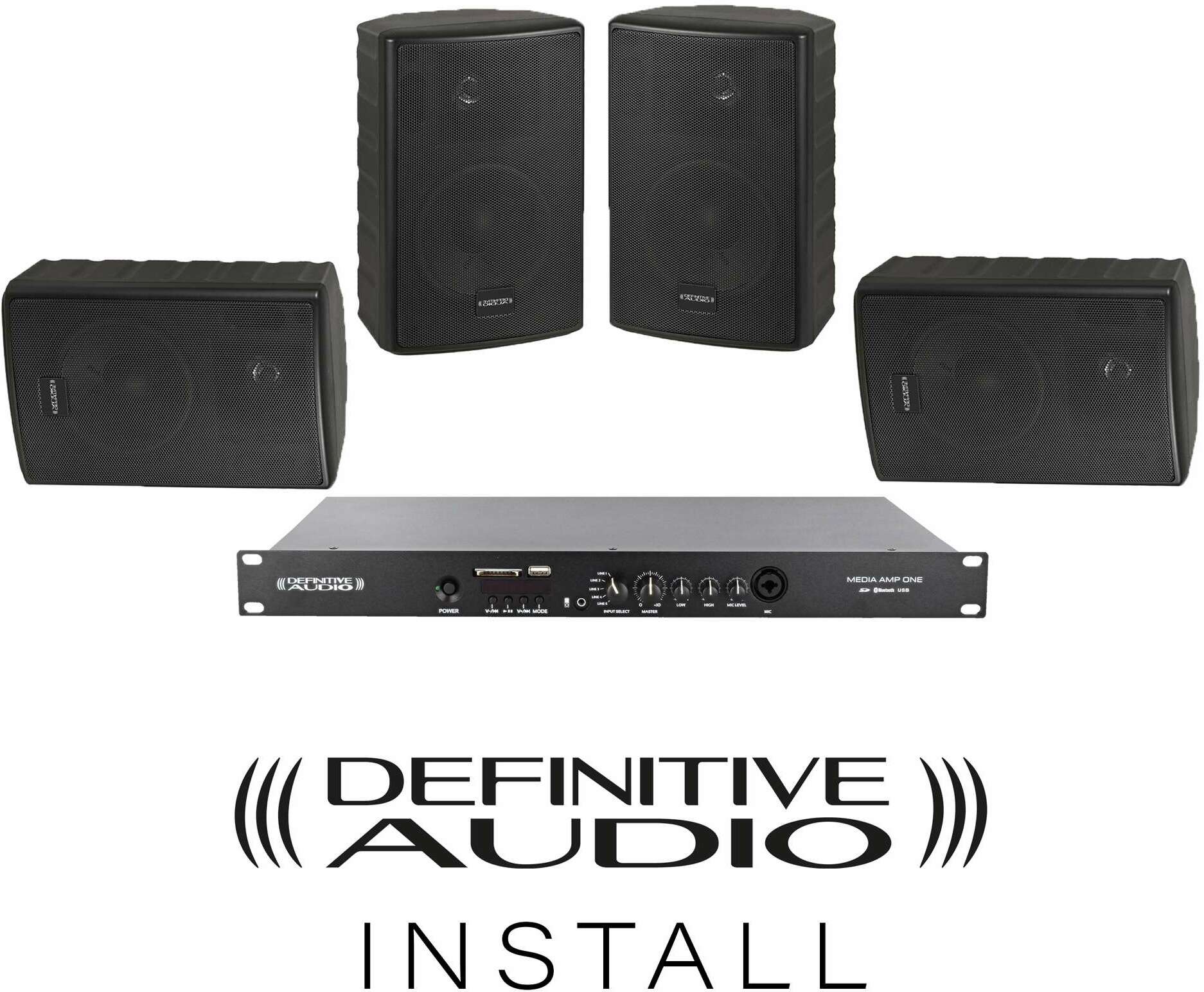 Definitive Audio Pack Install Resto Black V2 - Passive Fullrangespeaker - Main picture