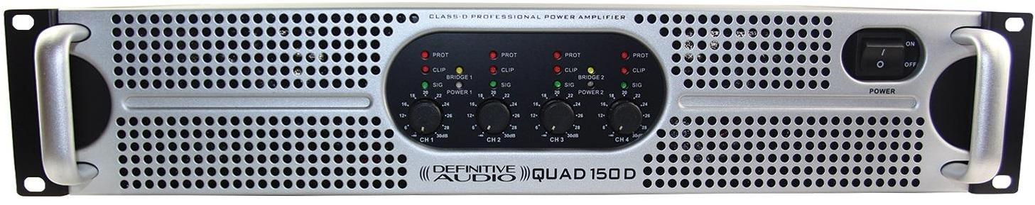 Multiple channels power amplifier Definitive audio Quad 150D