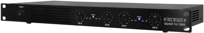 Multiple channels power amplifier Definitive audio QUAD 1U 150D