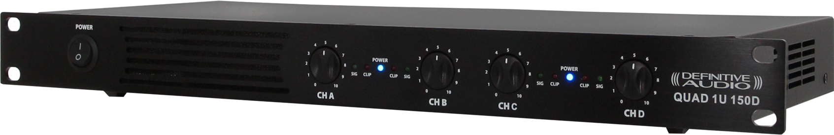 Definitive Audio Quad 1u 150d - Multiple channels power amplifier - Main picture