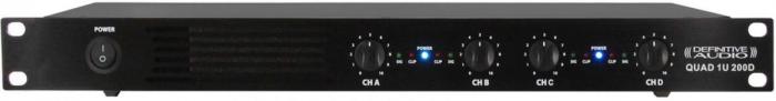 Multiple channels power amplifier Definitive audio QUAD 1U 200D