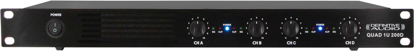 Definitive Audio Quad 1u 200d - Multiple channels power amplifier - Main picture