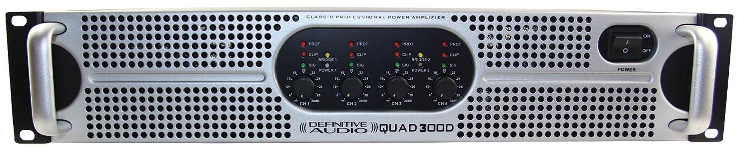 Multiple channels power amplifier Definitive audio Quad 300D