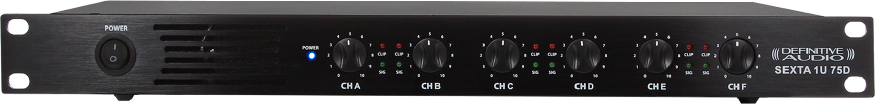 Definitive Audio Sexta 1u 75d - Multiple channels power amplifier - Main picture