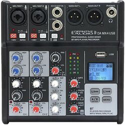 Analog mixing desk Definitive audio DA MX4 USB