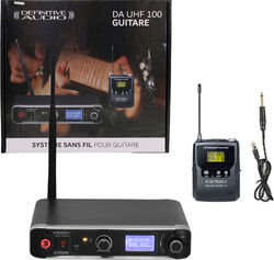 Wireless microphone for instrument  Definitive audio DA UHF 100 GUITARE