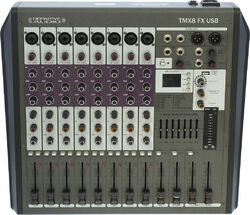 Analog mixing desk Definitive audio TMX8 FX USB