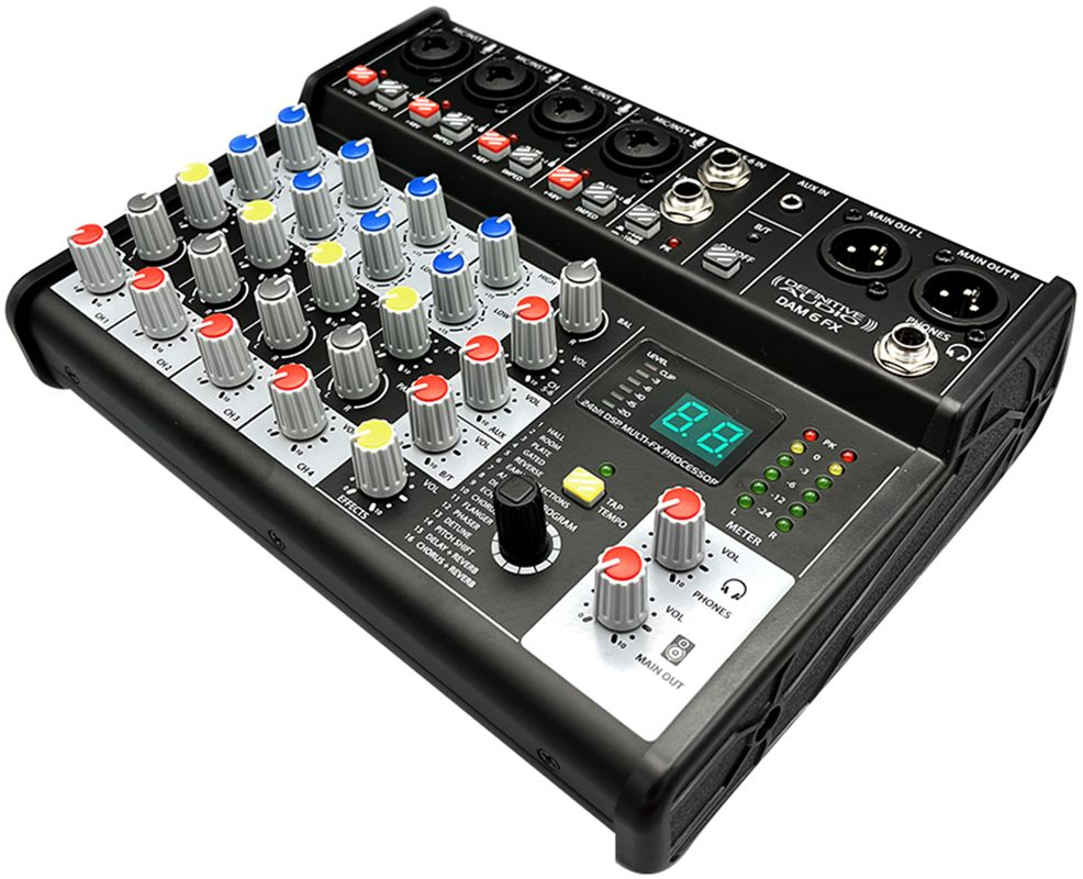 Definitive Audio Dam 6 Fx - Analog mixing desk - Variation 1