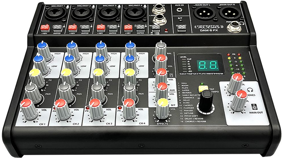 Definitive Audio Dam 6 Fx - Analog mixing desk - Variation 2