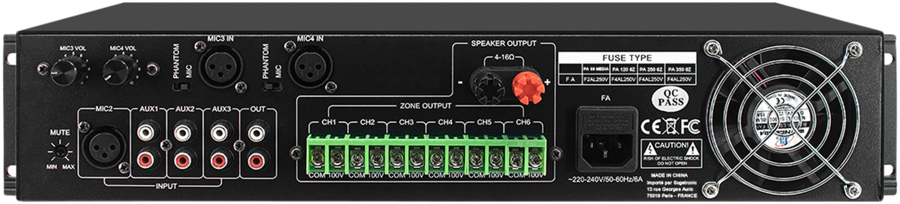 Definitive Audio Pa 250 6z - Multiple channels power amplifier - Variation 1