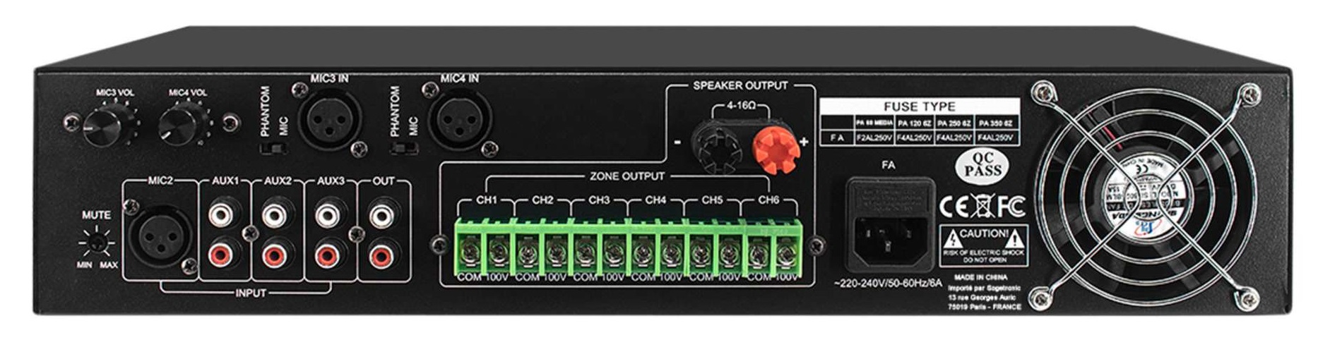 Definitive Audio Pa 350 6z - Multiple channels power amplifier - Variation 1