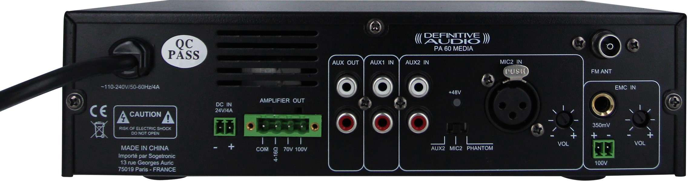 Definitive Audio Pa 60 Media - Multiple channels power amplifier - Variation 1