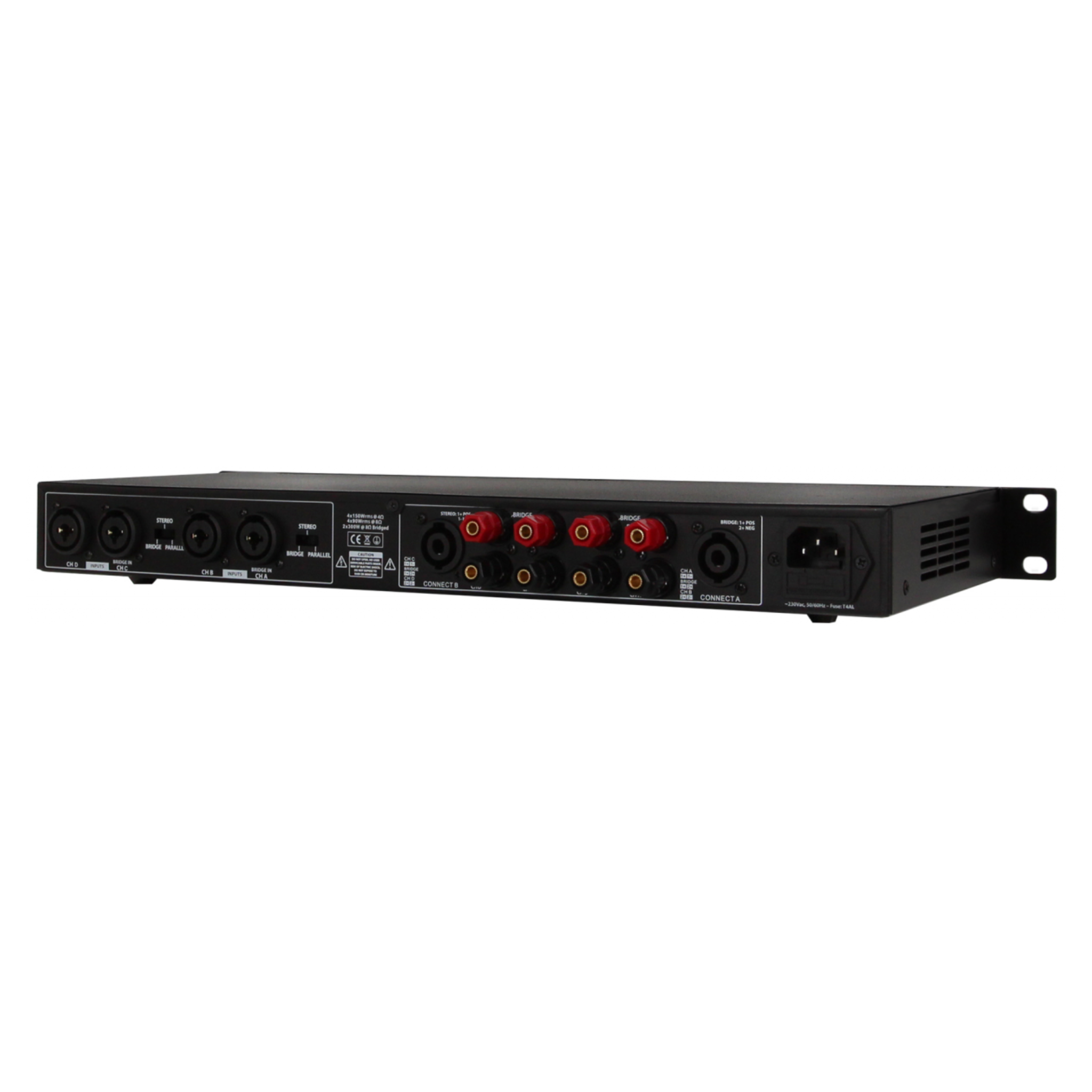Definitive Audio Quad 1u 150d - Multiple channels power amplifier - Variation 1
